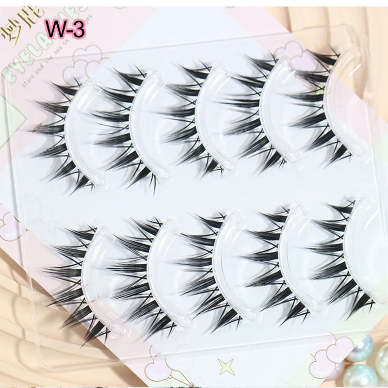 New Doll Cat Eye False Eyelashes – Handmade Manga Anime Lash Extensions