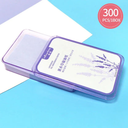 300Pcs Face Oil Absorbing Paper – Oil Control Blotting Sheets for Oily Skin & Makeup