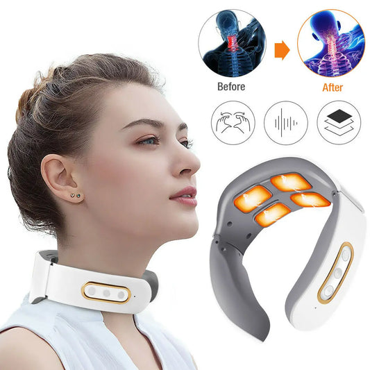 4 Head Kneading TENS with Heating & Magnetic Therapy