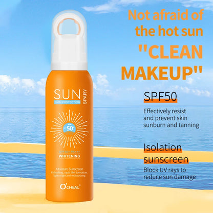 O’cheal Sunscreen Spray SPF50 Moisturizing & Whitening for Face and Body