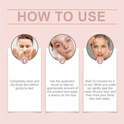 Collagen Overnight Peel-Off Facial Mask Set – Deep Hydration Night Care Korean Mask
