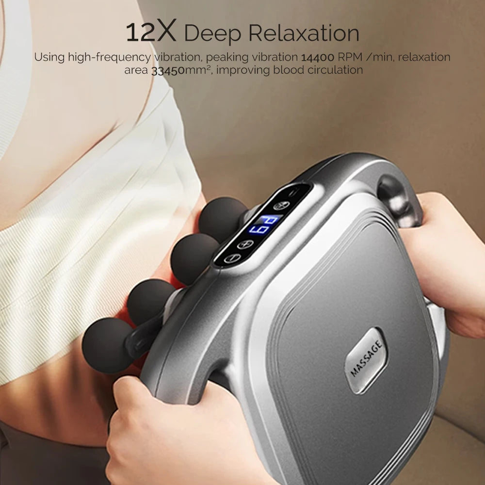 12 Massage Heads Massage Gun – Deep Tissue Muscle Massager