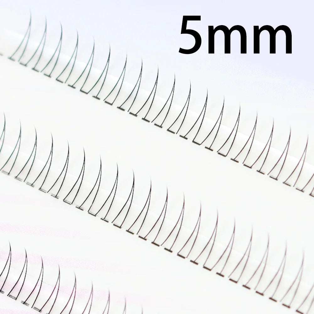 J Curl V-Shape Black Under Eyelashes – Natural Soft Manga Bottom Lash Clusters