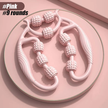 Leg Massager Roller – 12-Wheel Full Body Manual Massager