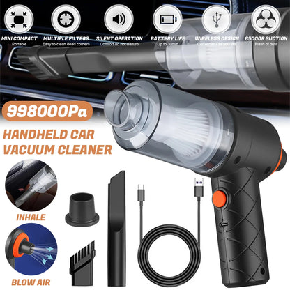 Portable Car Wireless Vacuum Cleaner Powerful Suction Handheld Vacuum Cleaner High Power for Car Home