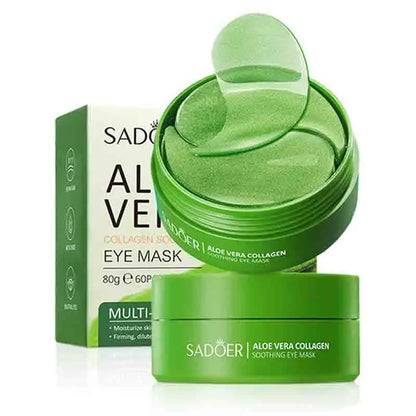Aloe Vera Collagen Eye Mask – 60pcs Anti-Dark Circles & Moisturizing Eye Patches