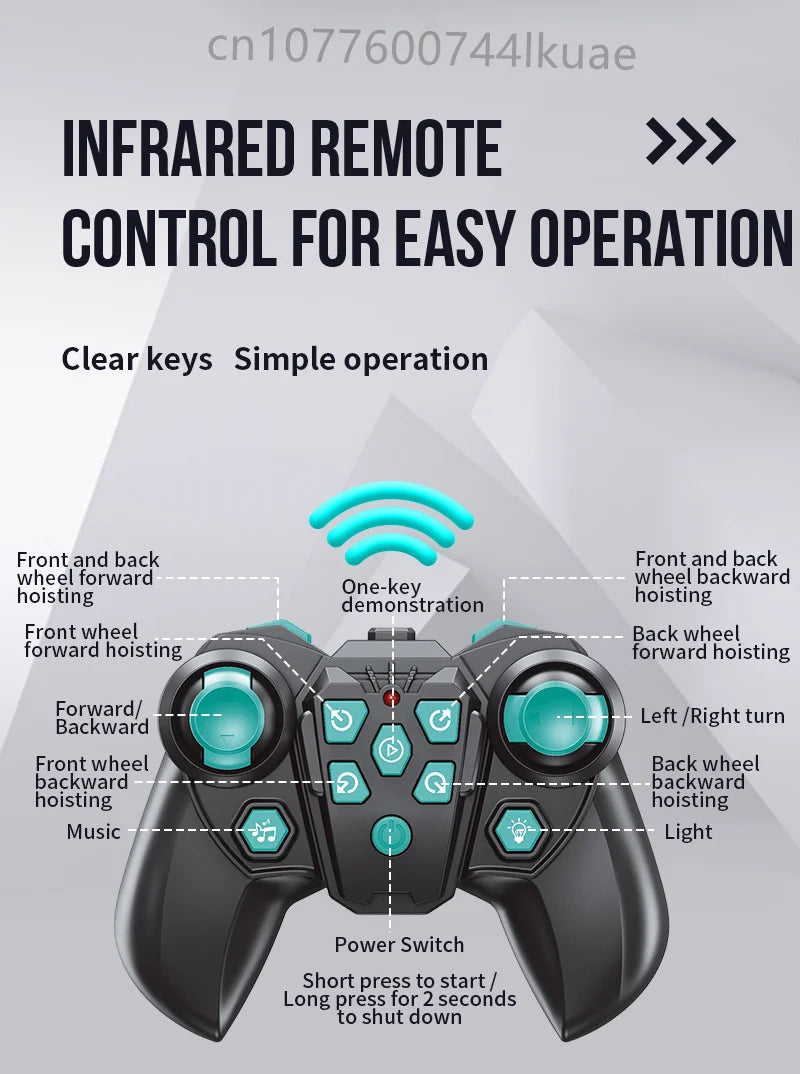 Smart RC Robot Dog Toy – Electric Stunt Pet with 8-Wheel Drift