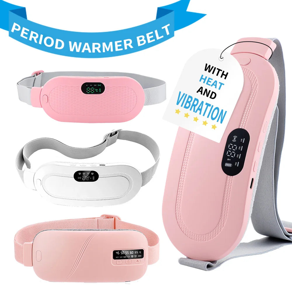 Electric Heating Pad Belt – Menstrual Cramp Relief & Abdominal Massager