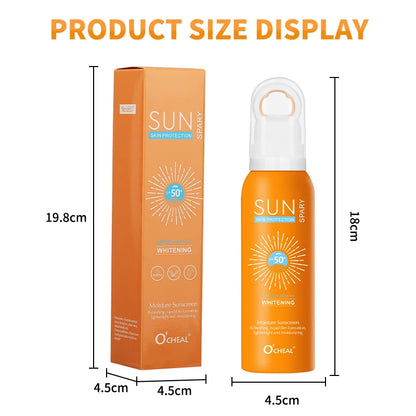 O’cheal Sunscreen Spray SPF50 Moisturizing & Whitening for Face and Body