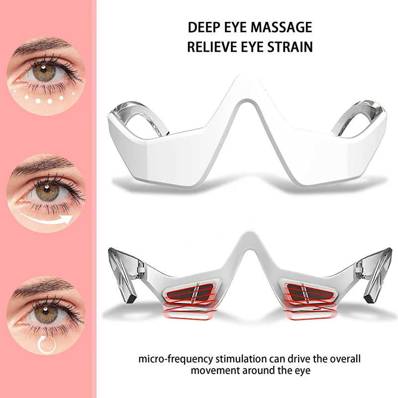 3D Red Light EMS Eye Massager Glasses