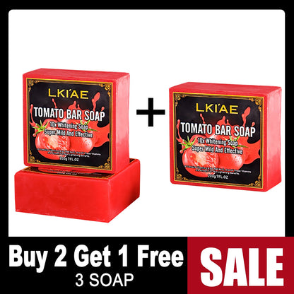LKIAE Tomato Handmade Soap – Natural Whitening & Oil Control Bar