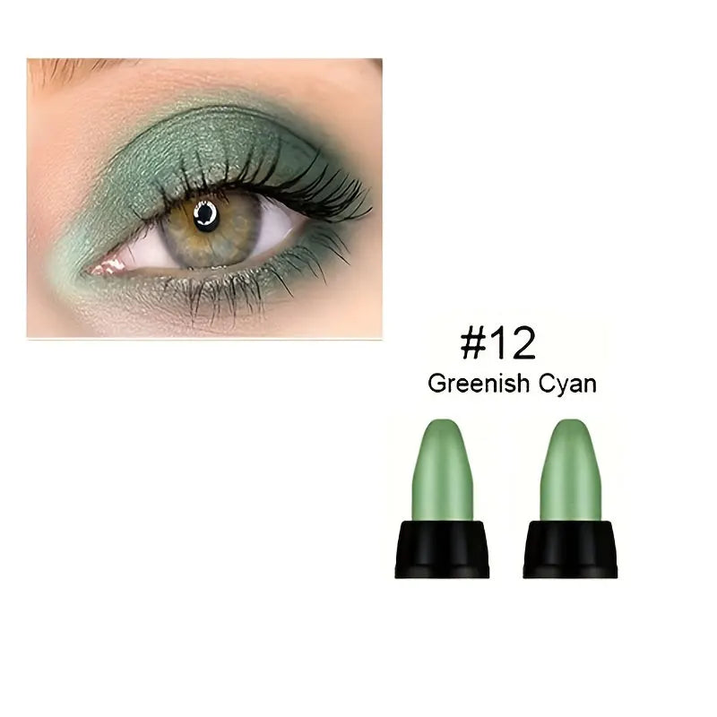 16-Color Pearlescent Eyeliner – Glitter Waterproof Long-Lasting Eye Makeup