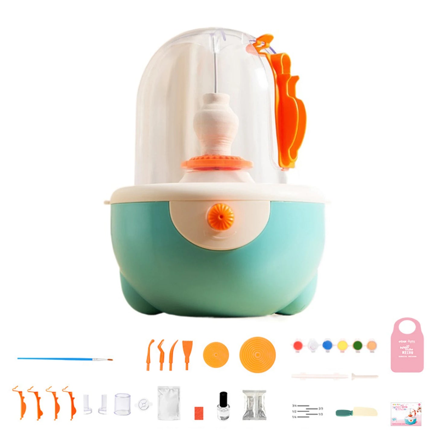Kids Power Pottery Wheel Toy Electric DIY Clay Sculpting Activity Pottery Maker Machine Educational Pottery Toy Toddlers