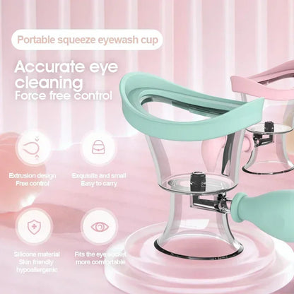 Soft Silicone Eye Wash Cup – Reusable Eyewash Rinse Cleaner