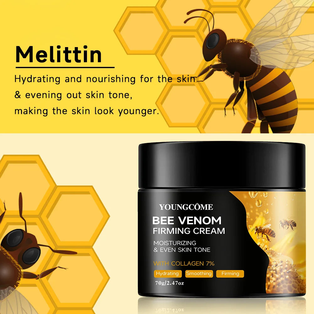 Premium Bee Venom Face & Neck Cream – Collagen Boost & Skin Tightening Moisturizer