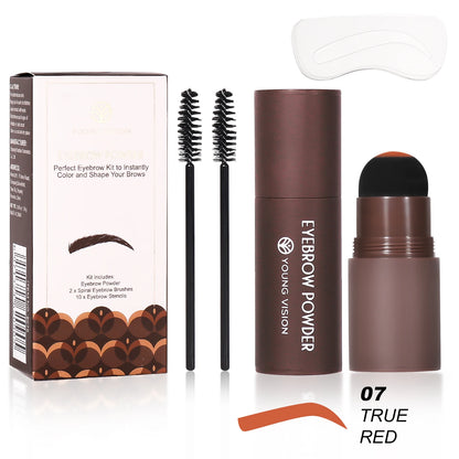 Eyebrow Stamp Stencil Kit – Waterproof Long-Lasting Brow Shaping with 10 PCS