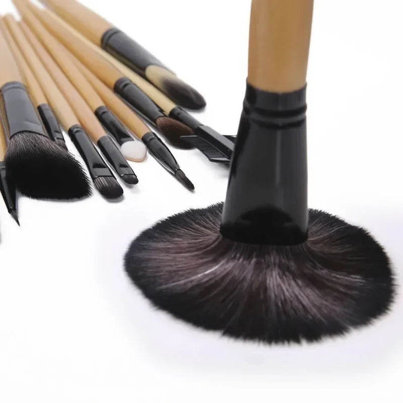 24-Pcs Professional Makeup Brush Set – Foundation, Eyeshadow & Eyebrow
