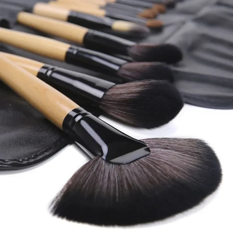 24-Pcs Professional Makeup Brush Set – Foundation, Eyeshadow & Eyebrow