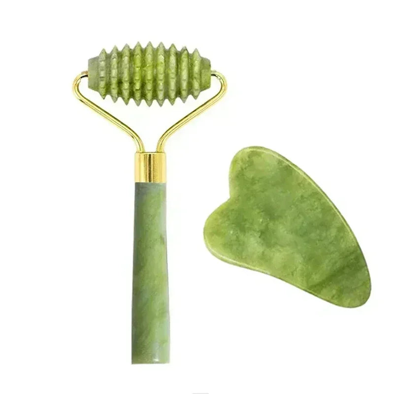 Natural Jade Gua Sha Face Massager – Facial & Eye Care SPA Tool