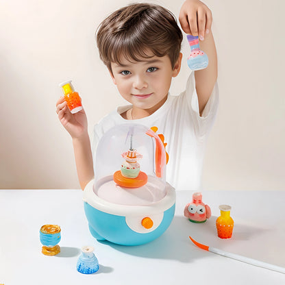Kids Power Pottery Wheel Toy Electric DIY Clay Sculpting Activity Pottery Maker Machine Educational Pottery Toy Toddlers