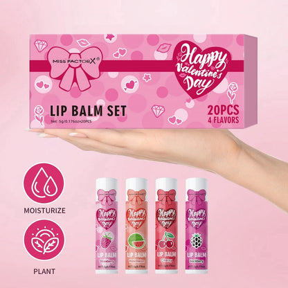20PCS Luxury Lip Balm Set – Hydrating & Glossy for Dry Lips