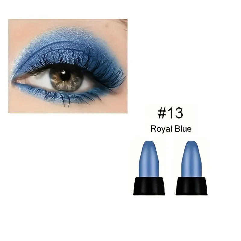 16-Color Pearlescent Eyeliner – Glitter Waterproof Long-Lasting Eye Makeup