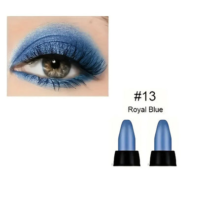 16-Color Pearlescent Eyeliner – Glitter Waterproof Long-Lasting Eye Makeup