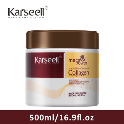 Karseell Collagen Hair Mask – Deep Repair Treatment for Dry & Damaged Hair (500ml/100ml)