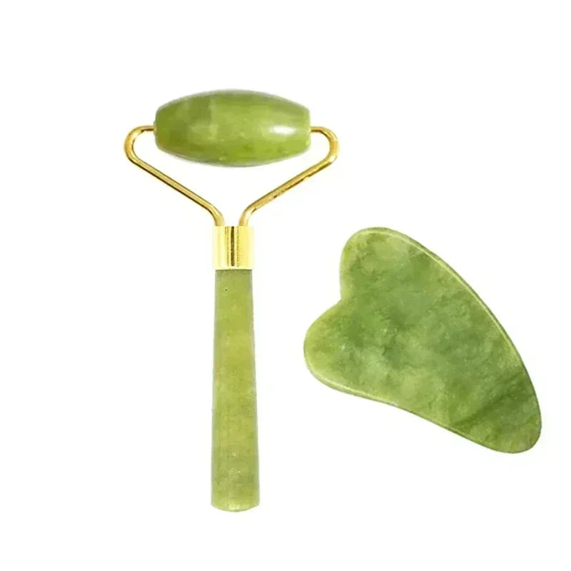 Natural Jade Gua Sha Face Massager – Facial & Eye Care SPA Tool