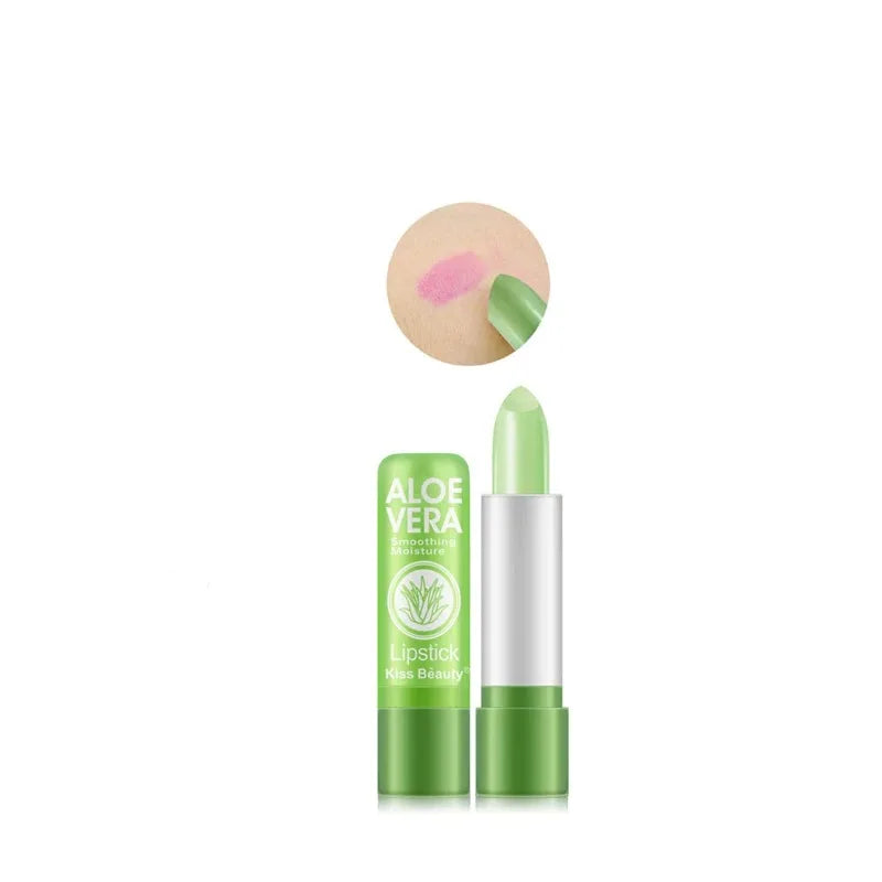 Moisturizing Aloe Color-Changing Lipstick – Long-Lasting Lip Care