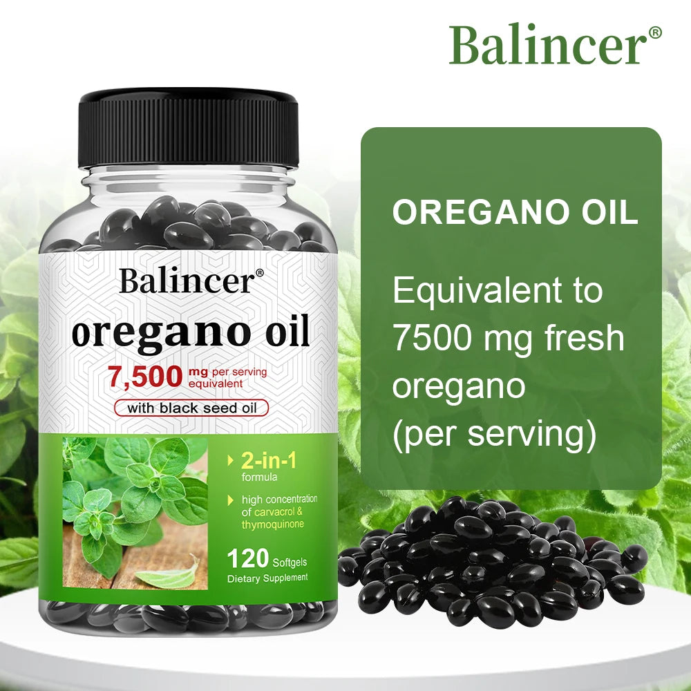 Oregano & Black Seed Oil 7500mg