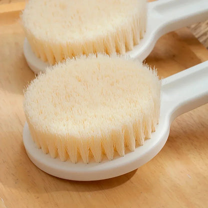 Long Handle Back Brush – Soft Bristle Shower & Body Exfoliating Scrubber