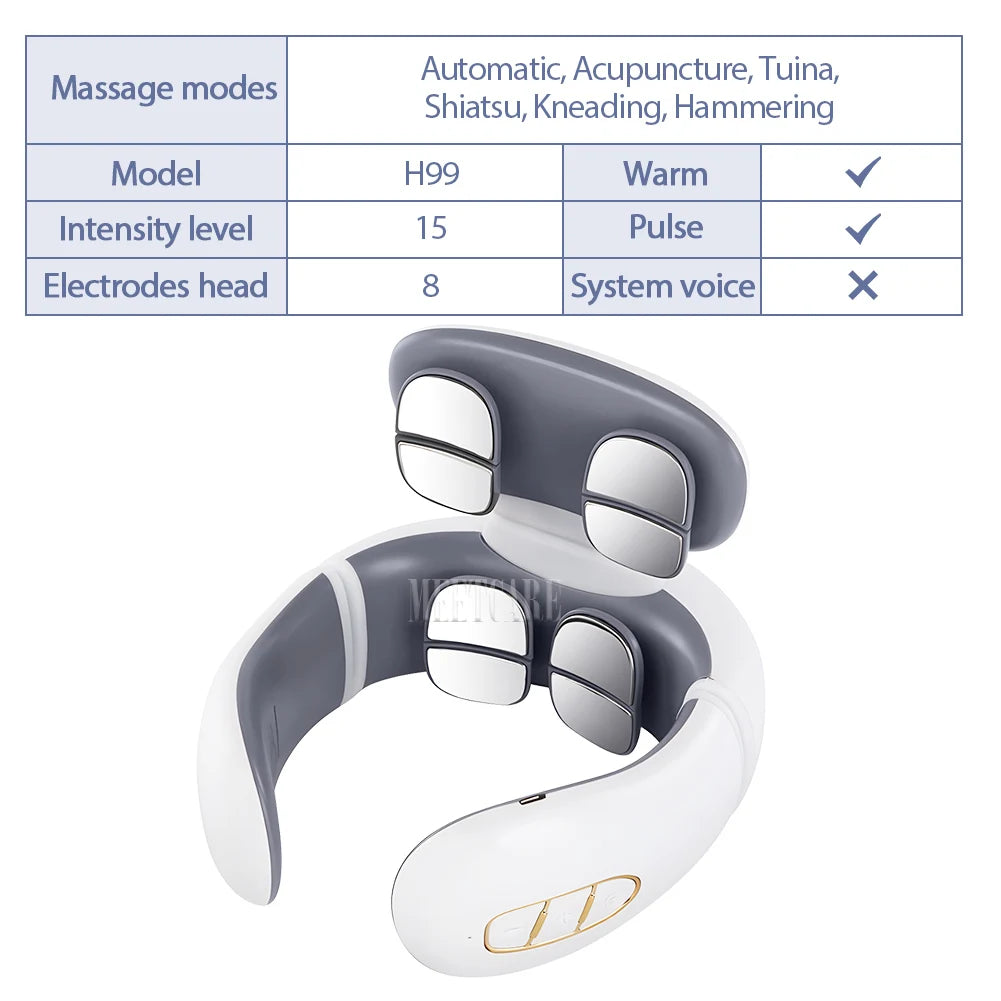 Electric Smart Neck & Back Pulse Massager