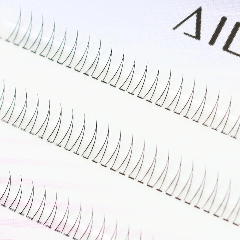 J Curl V-Shape Black Under Eyelashes – Natural Soft Manga Bottom Lash Clusters