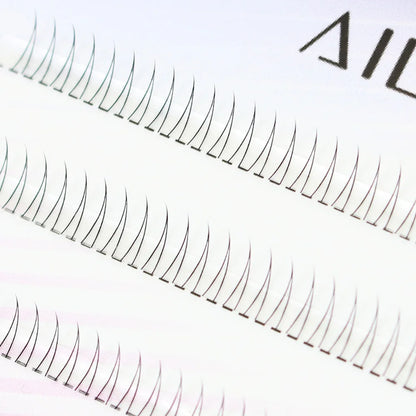 J Curl V-Shape Black Under Eyelashes – Natural Soft Manga Bottom Lash Clusters