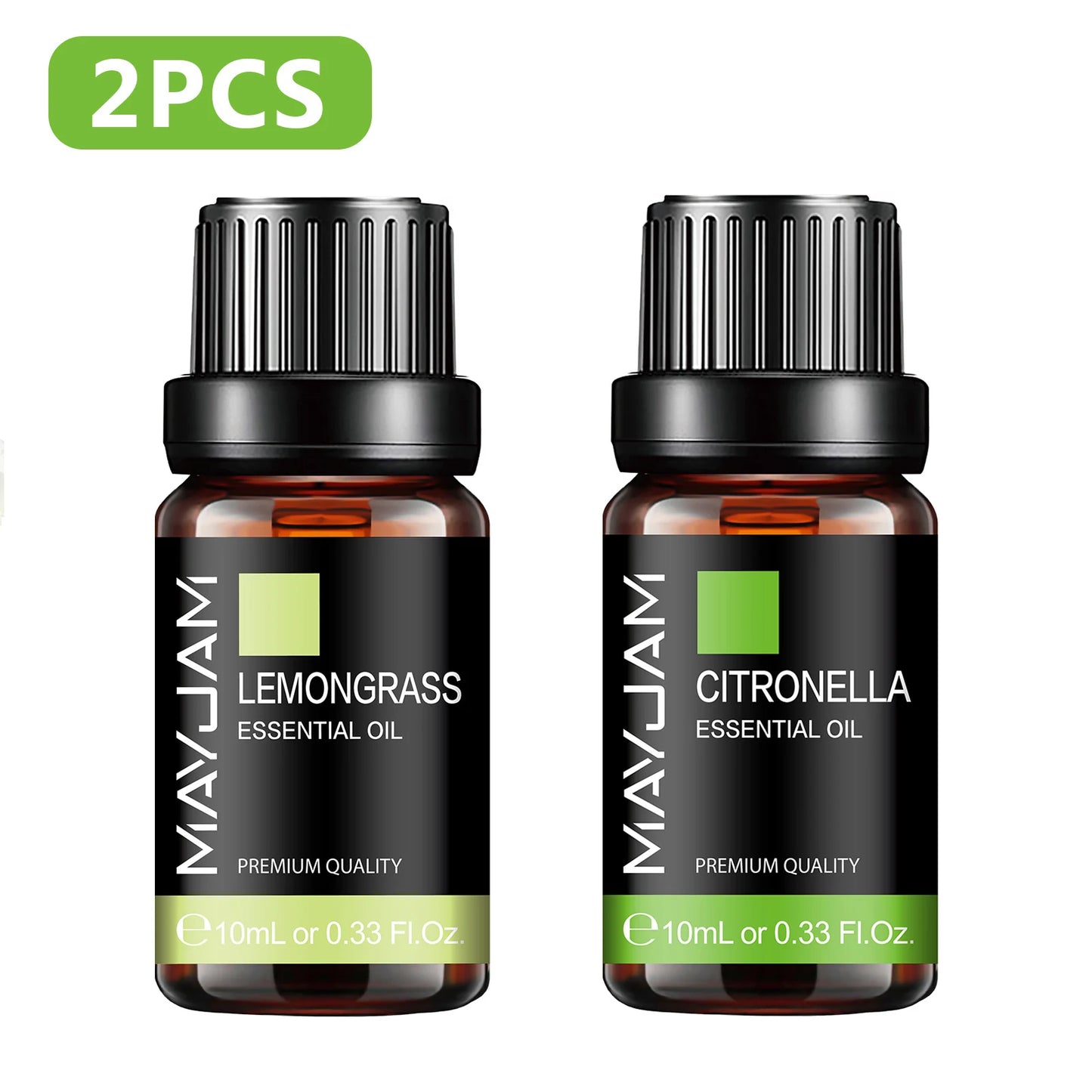 MAYJAM Essential Oils Set – Citronella, Jasmine, Eucalyptus, Sweet Orange & More