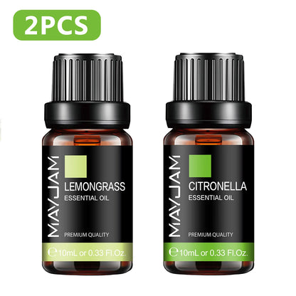 MAYJAM Essential Oils Set – Citronella, Jasmine, Eucalyptus, Sweet Orange & More