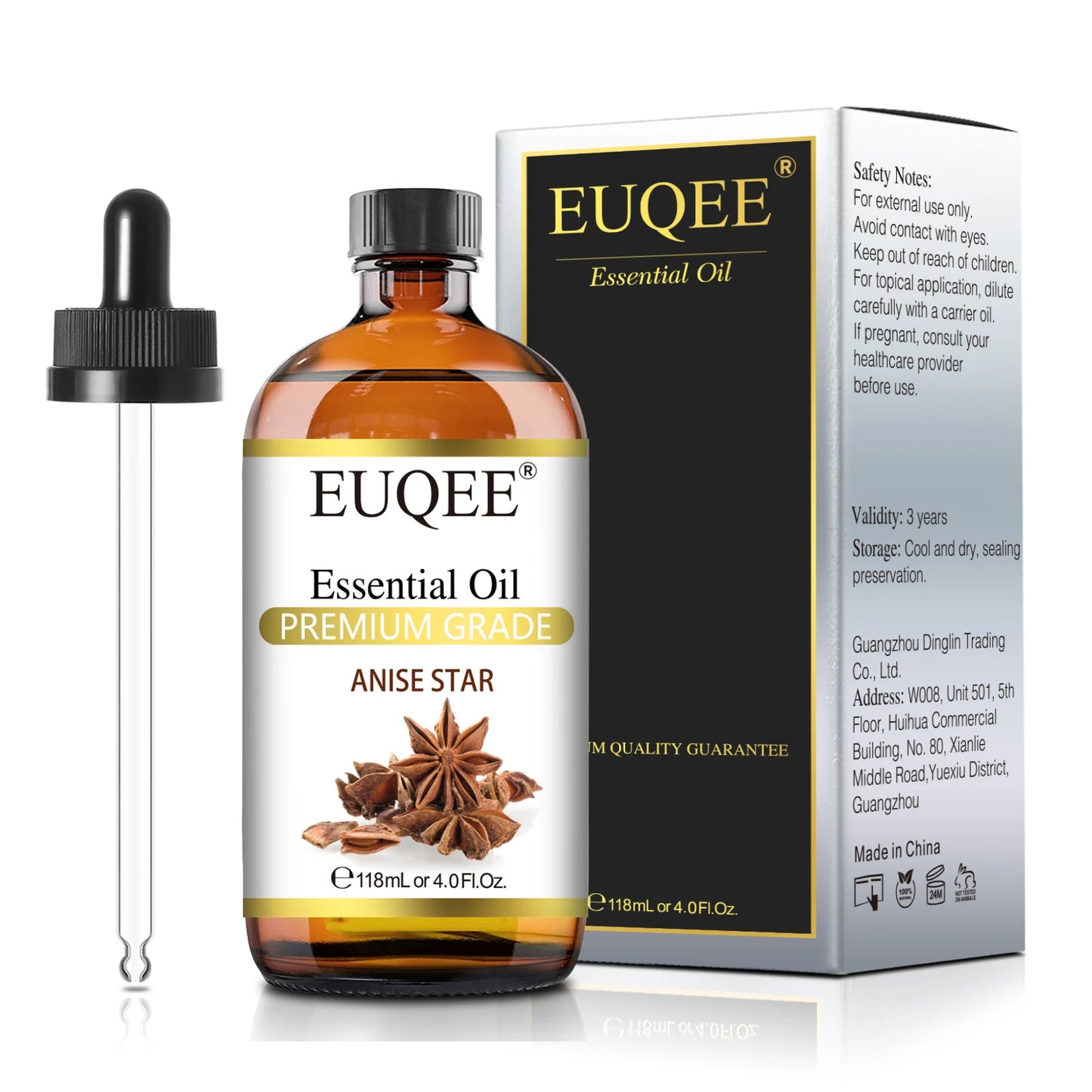 EUQEE 4oz Essential Oil – Aromatherapy, Diffuser & Candle Making