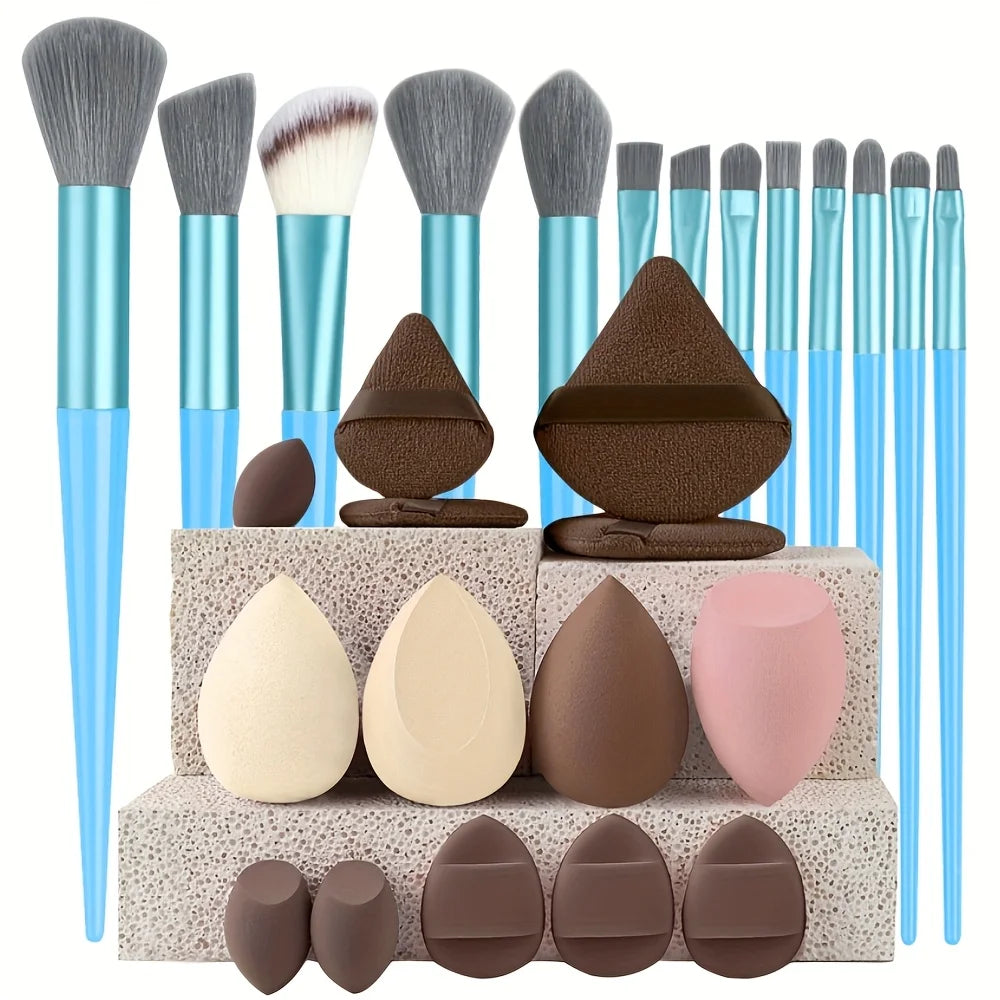 8-29Pcs Professional Makeup Brush Kit – Soft Eyeshadow & Foundation Brushes