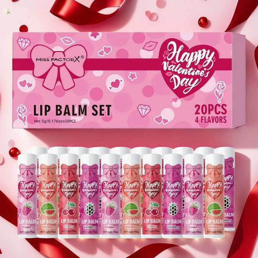 20PCS Luxury Lip Balm Set – Hydrating & Glossy for Dry Lips
