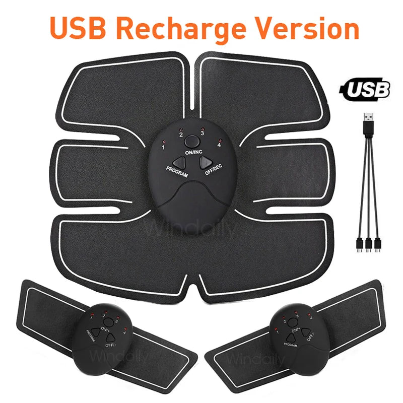Wireless EMS Muscle Stimulator – ABS & Hip Trainer Body Slimming Massager