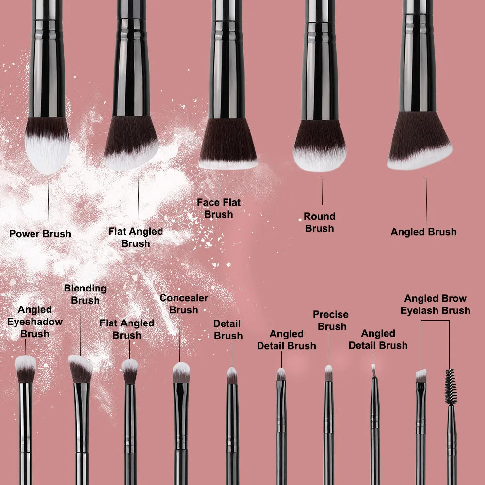14PCS Soft Fluffy Makeup Brush Set – Foundation, Blush & Eyeshadow