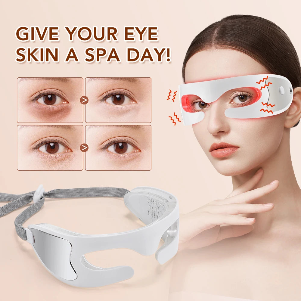 Vibration Eye Massager – LED Light Therapy Anti-Aging Eye Care