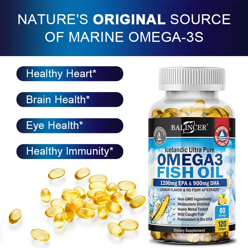Omega-3 Fish Oil 120 Caps – EPA & DHA