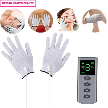 TENS/EMS Massage Gloves – 4 Modes Hand & Palm Muscle Stimulator
