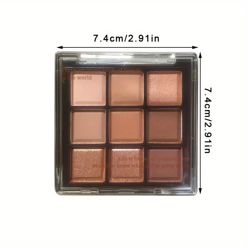 Mocha Chocolate 9-Color Eyeshadow Palette