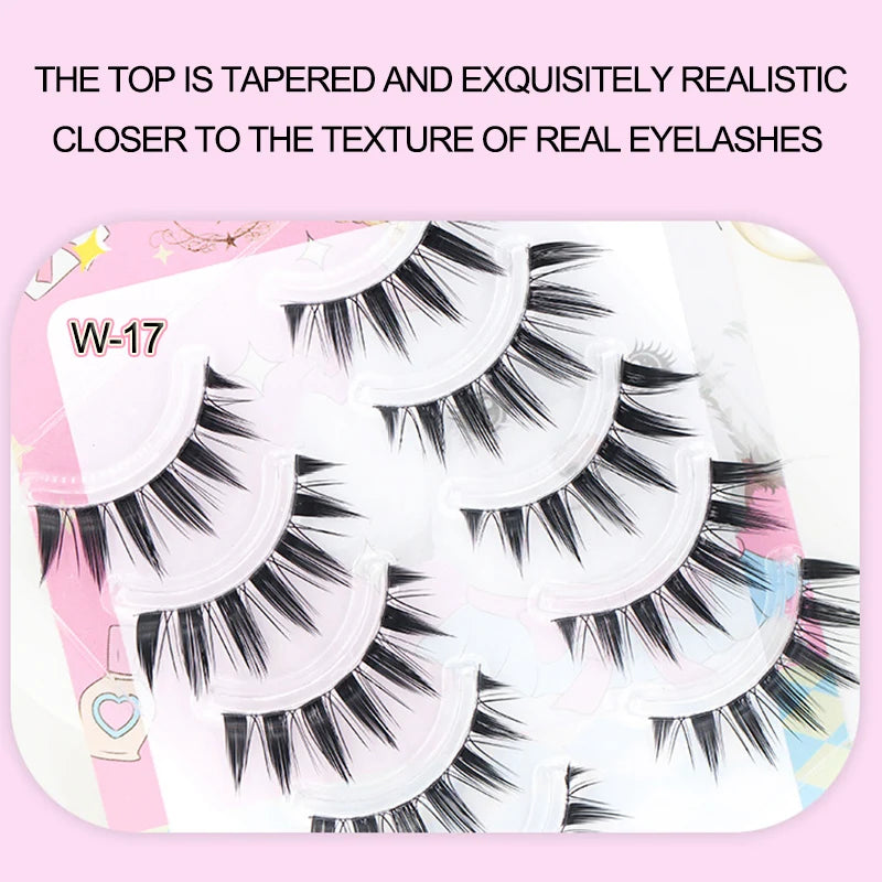 New Doll Cat Eye False Eyelashes – Handmade Manga Anime Lash Extensions