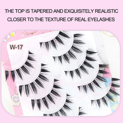 New Doll Cat Eye False Eyelashes – Handmade Manga Anime Lash Extensions