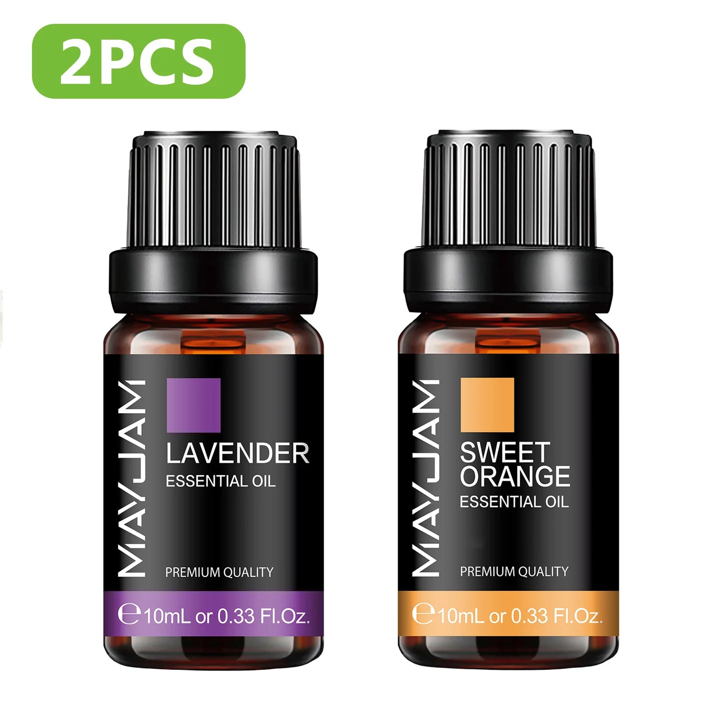 MAYJAM Essential Oils Set – Citronella, Jasmine, Eucalyptus, Sweet Orange & More
