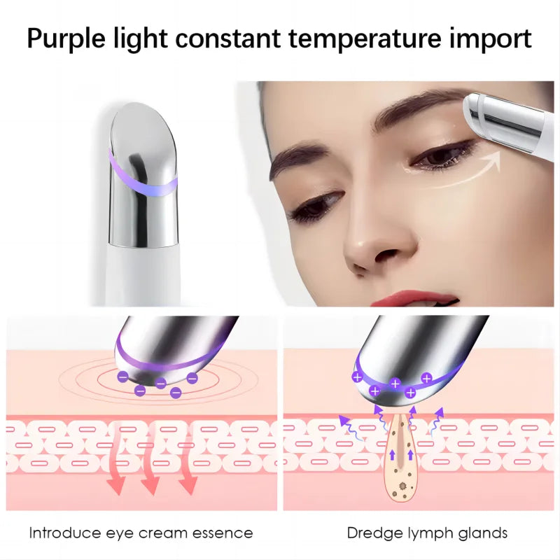 5 in 1 Eye Beauty Device – LED Red Light Therapy Massager Wand
